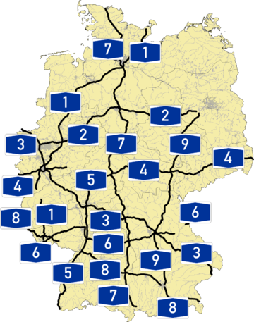 Llista d'autopistes d'Alemanya