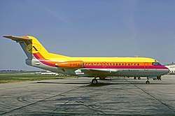 Fokker F28 of the Aviaction