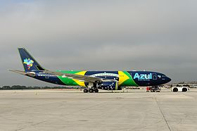Azul flagship A330 PR-AIV in Ft. Lauderdale.jpg