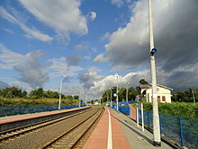 Blick vom Gleis 2 in Richtung Osten nach Węgliniec