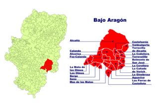 <span class="mw-page-title-main">Bajo Aragón</span> Comarca in Aragón, Spain