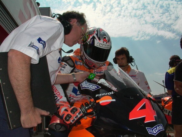 Alex Barros at Motegi in 2004