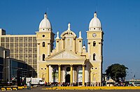 Basilica of Our Lady of Chiquinquirá, built between 1686 and completed in 1858, where is kept the colonial image of the Virgin of Chiquinquirá, in Maracaibo.