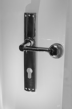 Door handle from Bauhaus Museum, Weimar, Germany