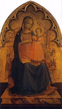 Beato angelico, vierge à l'enfant, ca.1430, 189x81.jpg