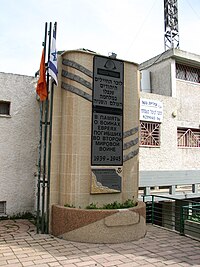 הכניסה למבנה המוזיאון בעת ששכן בשכונת בן דור
