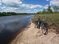 Bicycle on a bank - panoramio.jpg