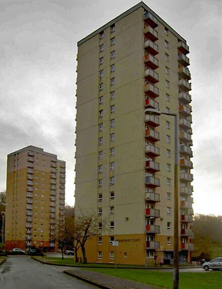 Apartment Block housing in Berry Brow