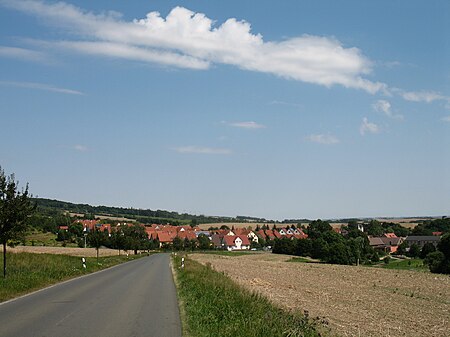 Blick auf Großkromsdorf