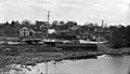 Boats in river and on land at Oakville, (Ont.). 13 May, 1917 (25991218362).jpg