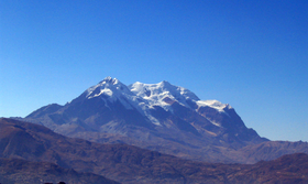 Blick vom Nevado Illimani.