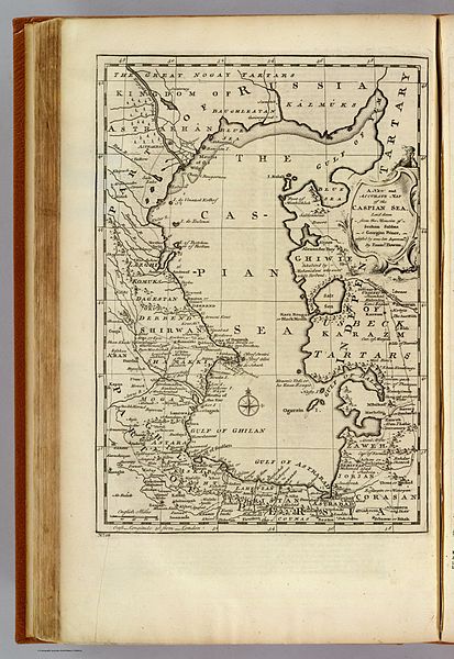 File:Bowen, Emanuel; Orbeliani, Sulxan-Saba. A new and accurate map of the Caspian Sea. 1747.jpg