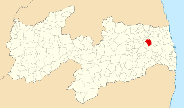 Localização de Guarabira na Paraíba
