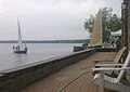 Britannia Yacht Club deck and sailboat