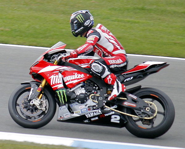 Broc Parkes on a Milwaukee Yamaha R1 Superbike in early 2015