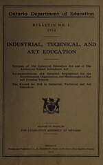 Thumbnail for File:Bulletin No. 2 1912, Industrial, Technical, and Art Education (IA bulletinno21912i00onta).pdf