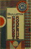 Bulletin de l'Effort Moderne, No. 1, Januaro 1924. Kovrobildo de Georges Valmier, Novembro 1923