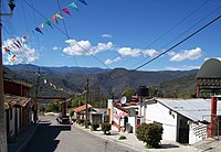 Main street o Guelatao de Juarez