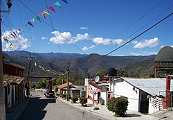 Die Hauptstraße Guelatao de Juárez’