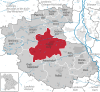 Lage der Gemeinde Cadolzburg im Landkreis Fürth