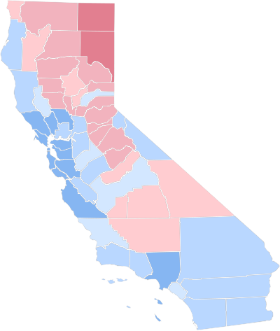 California locations by voter registration