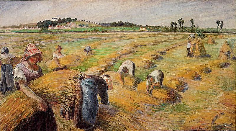 File:Camille Pissarro - The Harvest.jpg