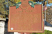 Camp Chase in Columbus, Ohio, US. Cemetery of 2,260 soldiers of the Confederate States of America who died while imprisoned there. This is an image of a place or building that is listed on the National Register of Historic Places in the United States of America. Its reference number is 73001434.
