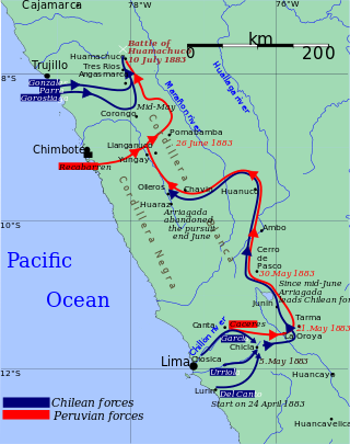 <span class="mw-page-title-main">Battle of Huamachuco</span> 1883 final battle of the War of the Pacific