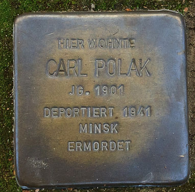 Stolperstein für Carl Polak an der Graudenzer Straße in Bremen