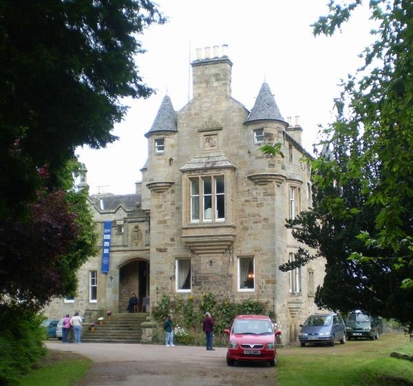 Carriden House, a refurbished Roman fort which formerly formed part of the Antonine Wall in Scotland.