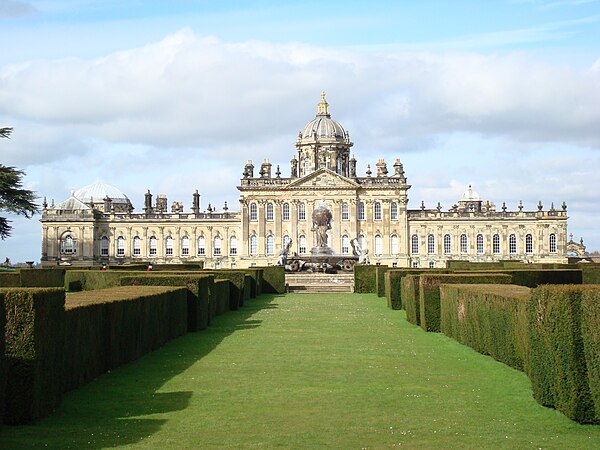 Castle Howard in North Yorkshire, the former seat of the Howard Earls of Carlisle