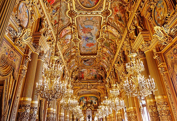 The ceiling of the Grand Salon of the Opéra Garnier (1862–1875)