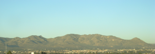 Mountain range as seen from Aguascalientes