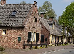 Characteristic old Dutch houses at the center of Eemnes