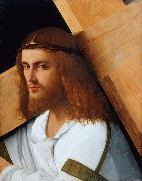 File:Circle of Giovanni Bellini - Christ carrying the cross.jpg