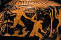 Circle of the Iliupersis Painter - RVAp 8-145 - Orestes at Delphi - Dionysos with satyrs and maenads - Nike sacrificing ram - boar hunt - Berlin AS F 3256 - 34