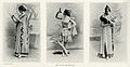 Cléo de Mérode in three different poses (from Le Théâtre, décembre 1898)