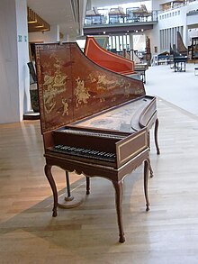 photo : clavecin anonyme, décor