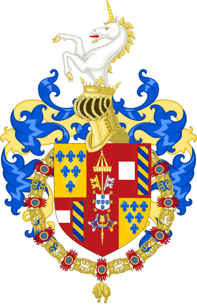 File:Coat of Arms of the Duke Ranuncius Farnese (1600-1622).svg