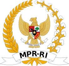 Coat of arms of the People's Consultative Assembly Indonesia.svg