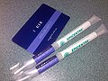 Collection swabs and customer ID card in the MyGene Genetic Test Kit.jpeg