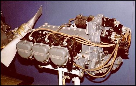 Continental O-470-13A air-cooled aircraft engine