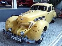 1937 Cord automobile model 812, designed in 1935 by Gordon M. Buehrig and staff