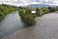 Crue de l'Arve - 20150502 - La Jonction vue du viaduc de la Jonction