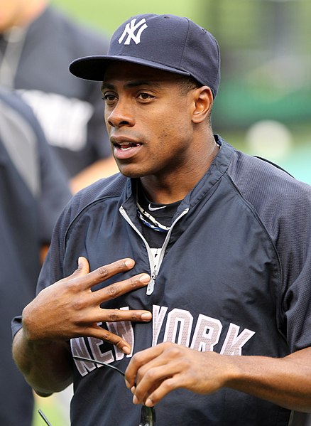 Granderson with the Yankees in 2011