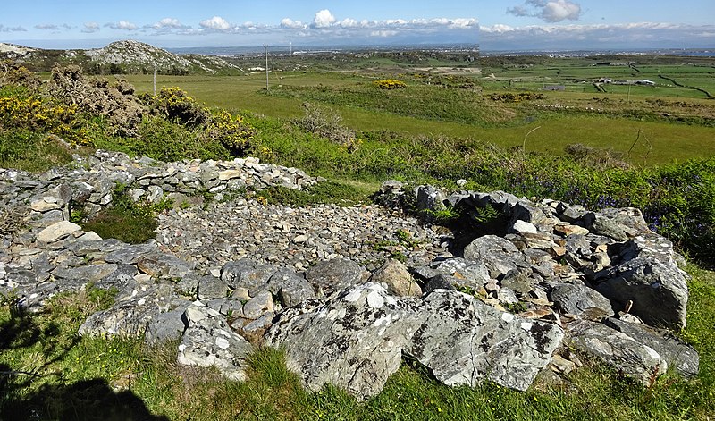 File:Cytiau Celtaidd - Celtic Iron Age Huts at Mynydd Twr, Caergybi (Holyhead), Wales 2021 05.jpg