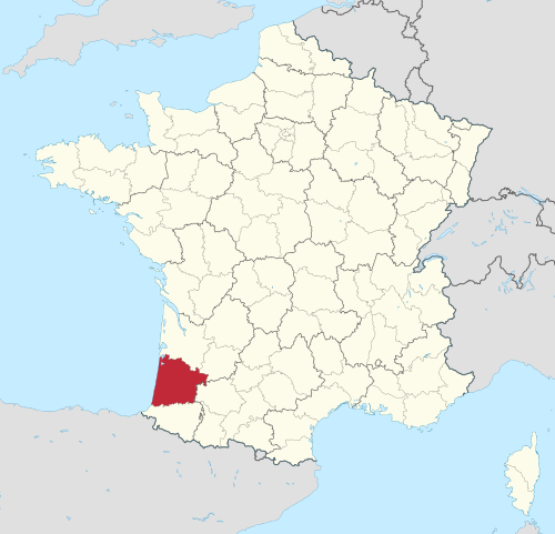 朗德省在法国的位置