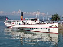 Dampfschiff Neuchâtel in Murten