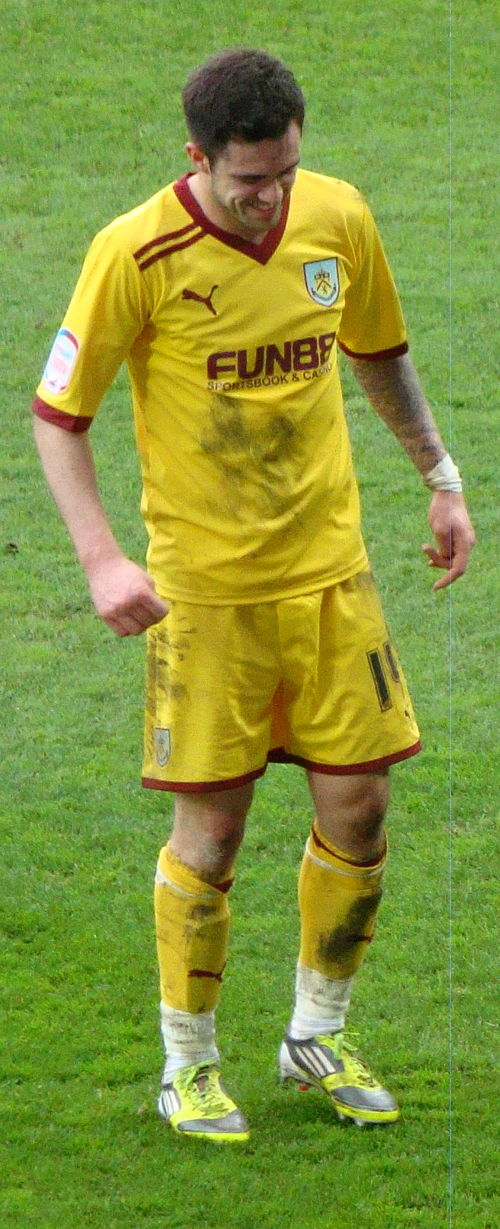 Ings playing for Burnley in 2012