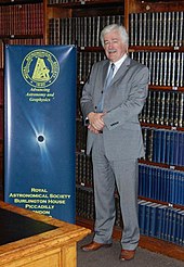 David Southwood, pictured in 2012. At the time of the Beagle 2 landing, he was Director of Science and Robotic Exploration at the European Space Agency. David Southwood RAS.jpg